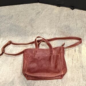 Portland Leather company Elegant Brown Leather Tote Bag